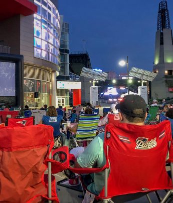Summer movies outside Patriot Place