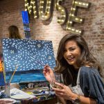 Caila Quinn at Muse paintbar
